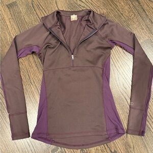 CALIA by Carrie Underwood Maroon and Plum Long Sleeve Zip Up Jacket
